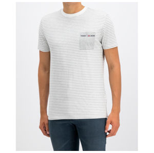 Tommy Hilfiger pánské proužkované tričko s kapsičkou